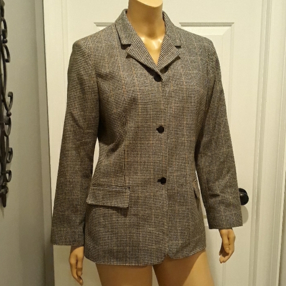 Liz Claiborne Jackets & Blazers - 💥Plaid Office Work Suit Jacket Blazer  Size 12p